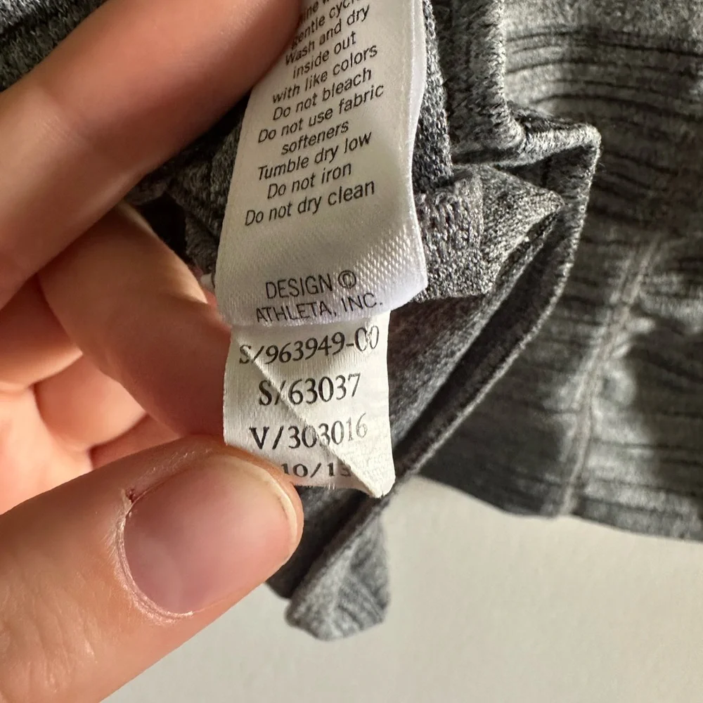 Athleta Gray Spacedye Heavenly Hail Activewear Half Zip Hoodie Sweater size M - Picture 8 of 9